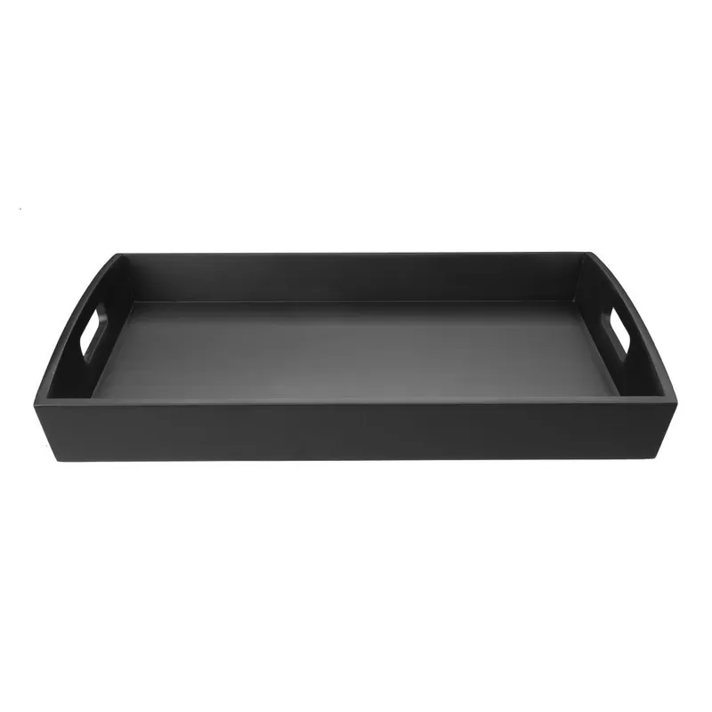 Olympia bamboe zwart groot dienblad - 510x350x70mm Direct Beschikbaar
