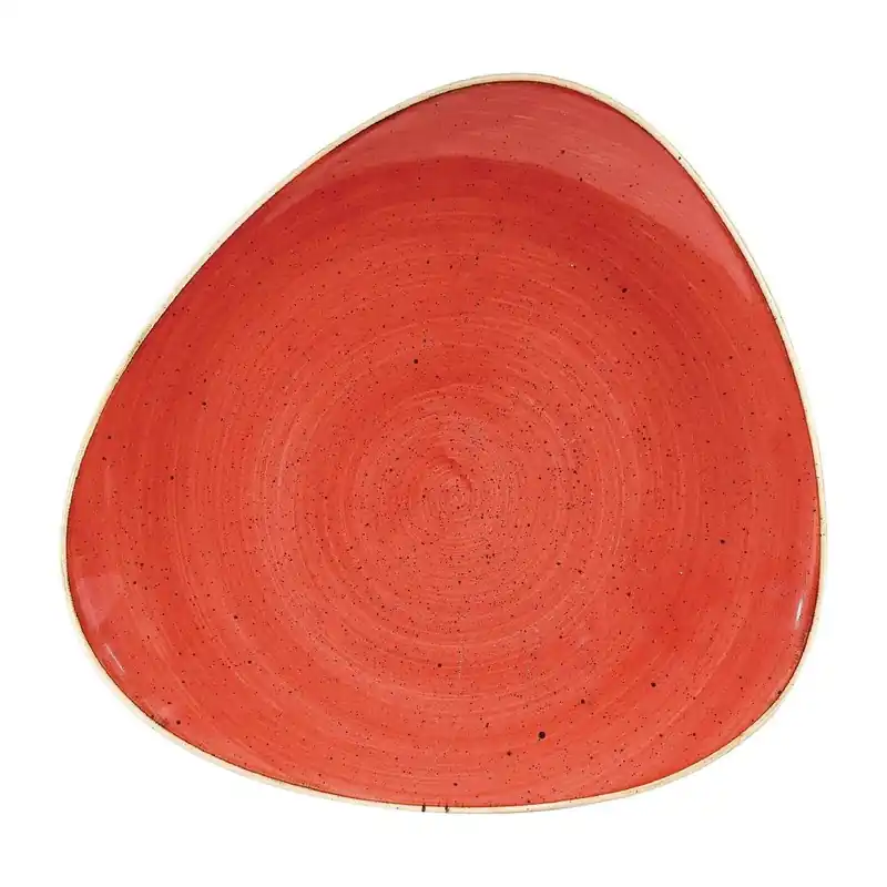 Lage Prijs Churchill Stonecast Berry Red Lotus bord 25.4 cm pak van 12