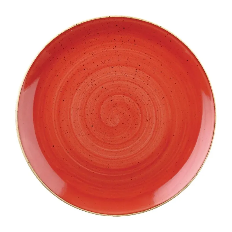 Superprijs Churchill Stonecast Berry Red Evolve coupe kom 18.4 cm pak van 12