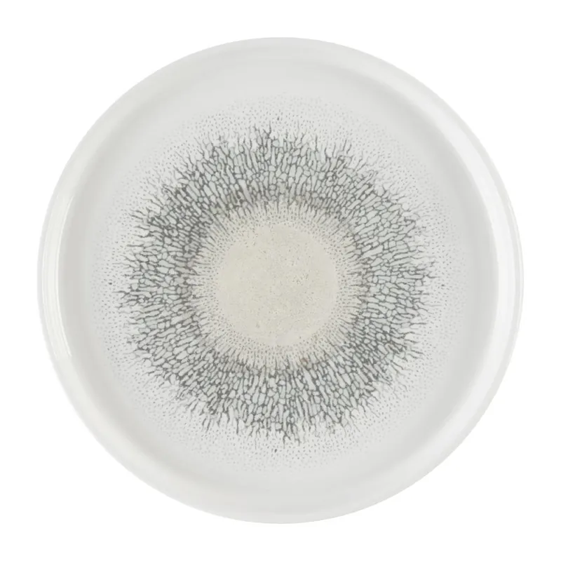 Beperkte Voorraad Churchill Studio Prints Fusion Grey bord met opstaande rand 21 cm pak van 6