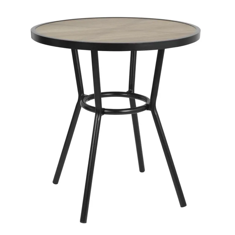 Bolero marston ronde buitentafel zwart 700mm Aanbieding