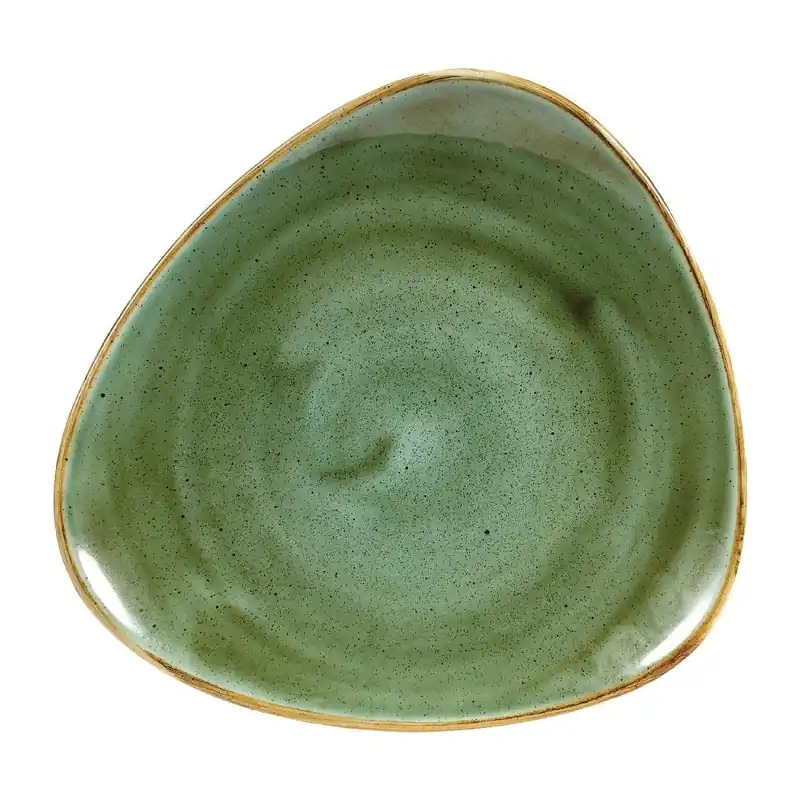 Churchill Stonecast Samphire Green Lotus bord 17.8 cm pak van 12 Express Levering