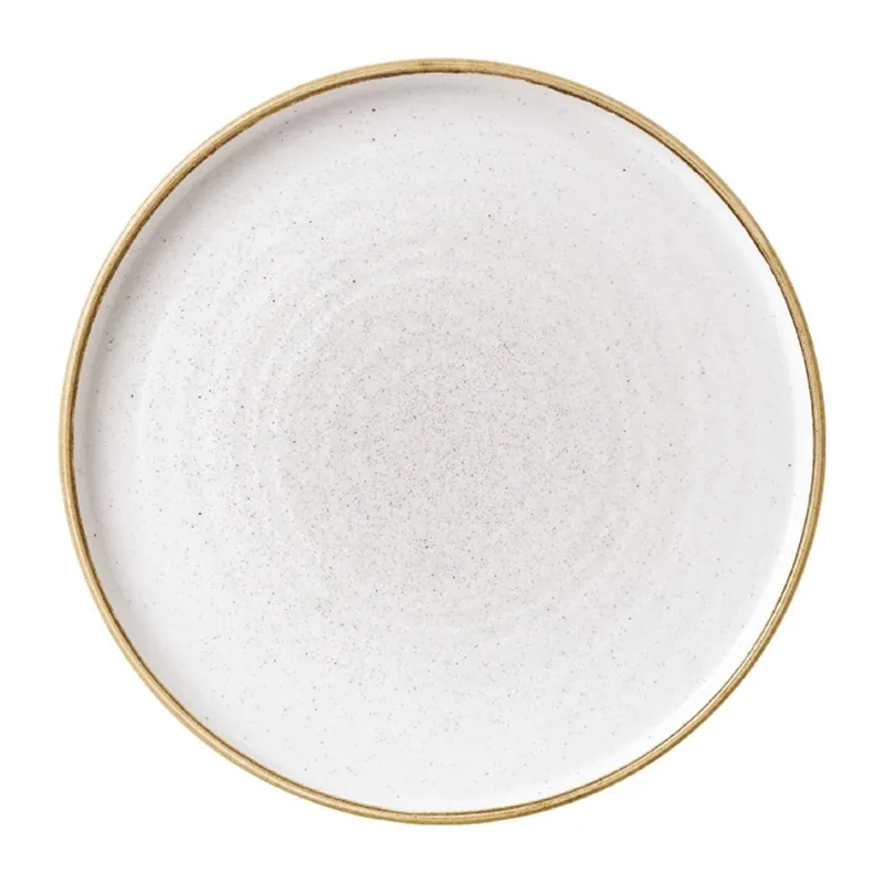Churchill Stonecast Barley White bord met opstaande rand 25.9 cm pak van 6 Shop Nu