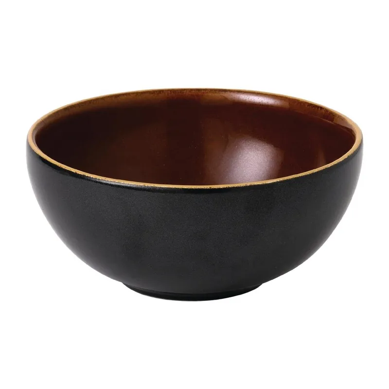 Favoriet Churchill Super Vitrified Nourish Tokyo Black schalen 155mm (Pak van 6)