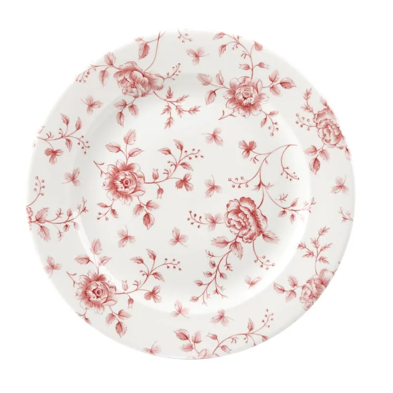 Churchill Rose Chintz Cranberry borden 276mm (Pak van 6) Fabrieksprijs
