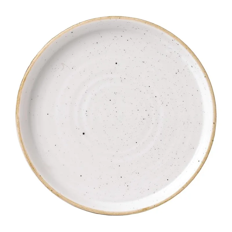 Fabrieksprijs Churchill Stonecast Barley White bord met opstaande rand 16 cm pak van 6