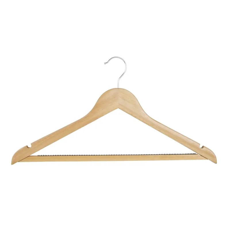 Bolero natuurlijke houten hangers (pak van 10) Finale Uitverkoop