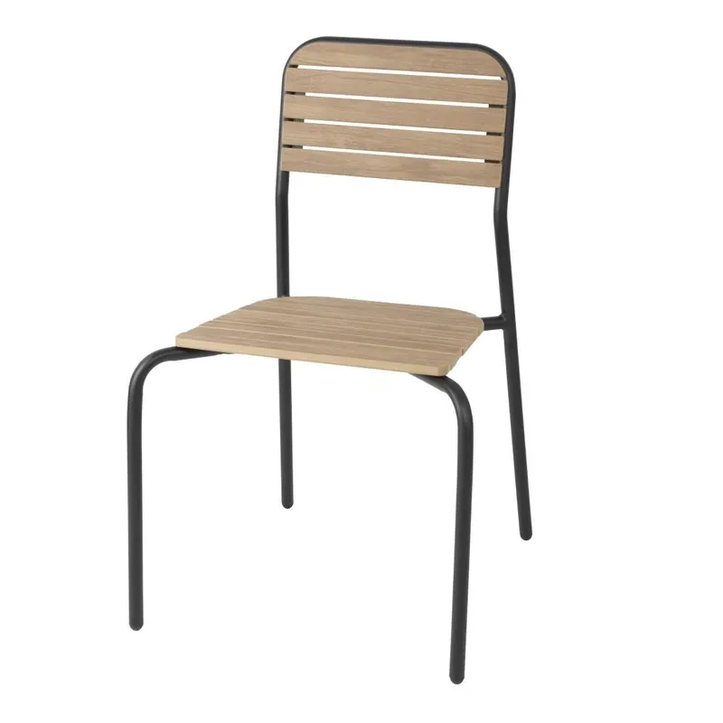 Bolero santorini tuinstoelen met houteffect (4 stuks) Finale Uitverkoop