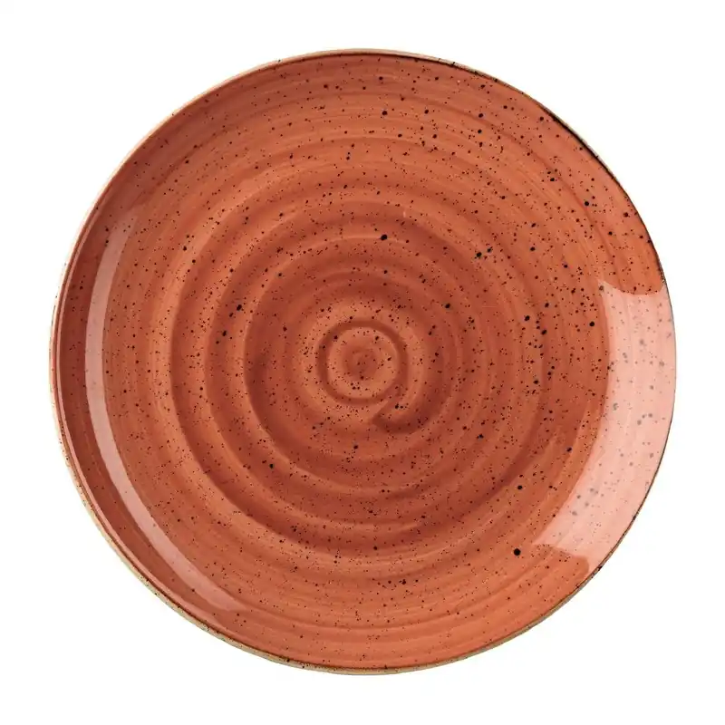 Churchill Stonecast Spiced Orange Evolve coupe bord 28.8 cm pak van 12 Bestel Nu