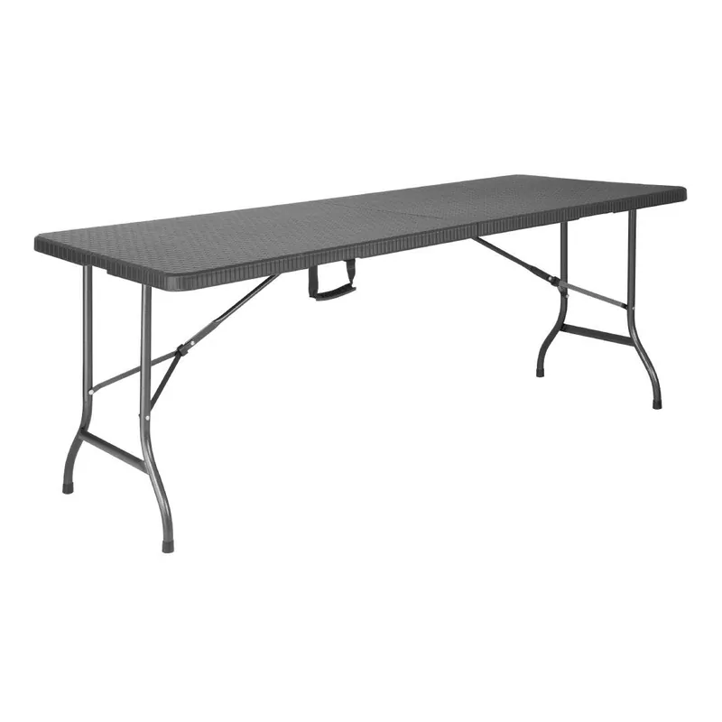 Bolero rattan rechthoekige opvouwbare tafel zwart 6ft Betaalbaar