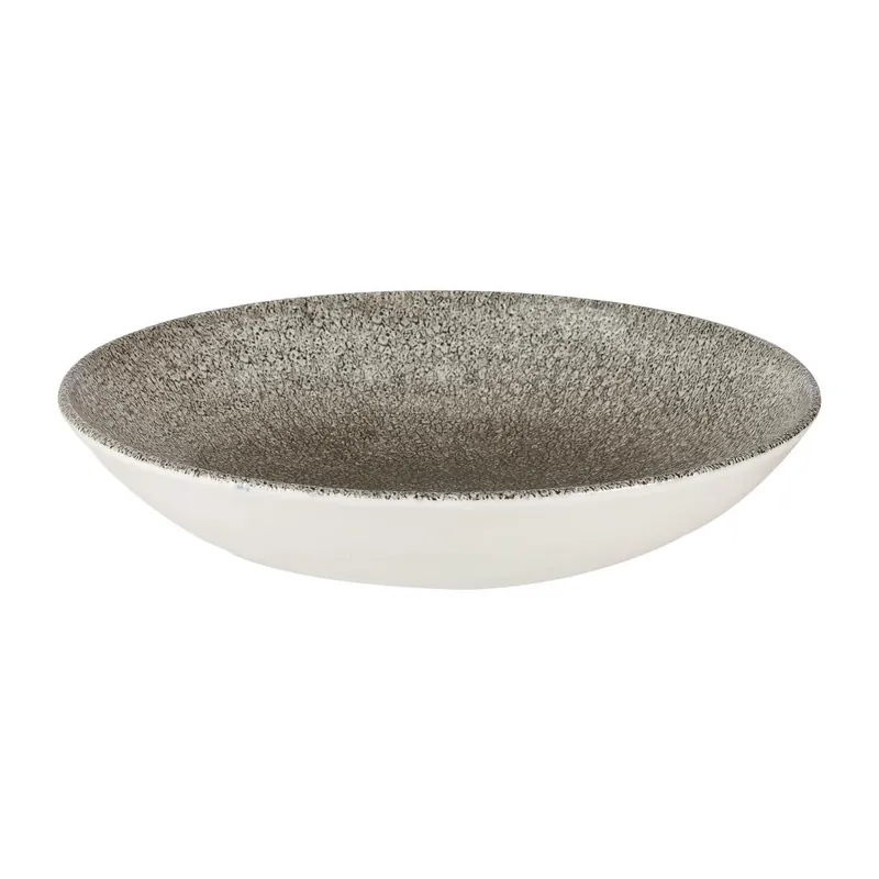 Alleen Vandaag Churchill Raku Quartz Black Evolve coupe kom 24.8 cm pak van 12