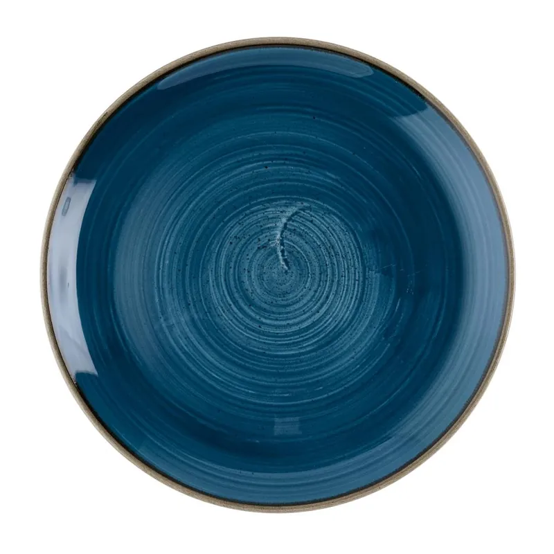 Populair Churchill Stonecast Java Blue Evolve coupe bord 28.6 cm pak van 12