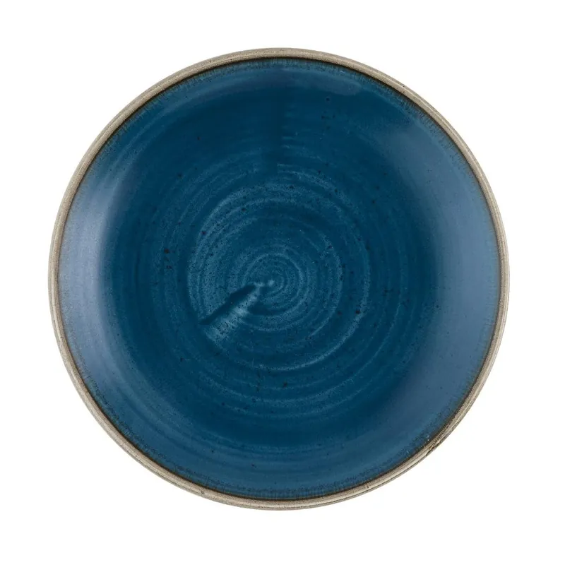 Churchill Stonecast Java Blue Evolve coupe bord 16.5 cm pak van 12 Flitsaanbieding