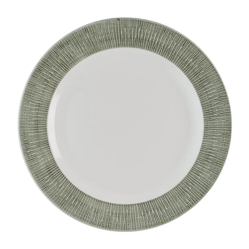 Churchill Bamboo Ceramic Spinwash Alpine bord 27.6 cm pak van 14 Beperkt Aanbod