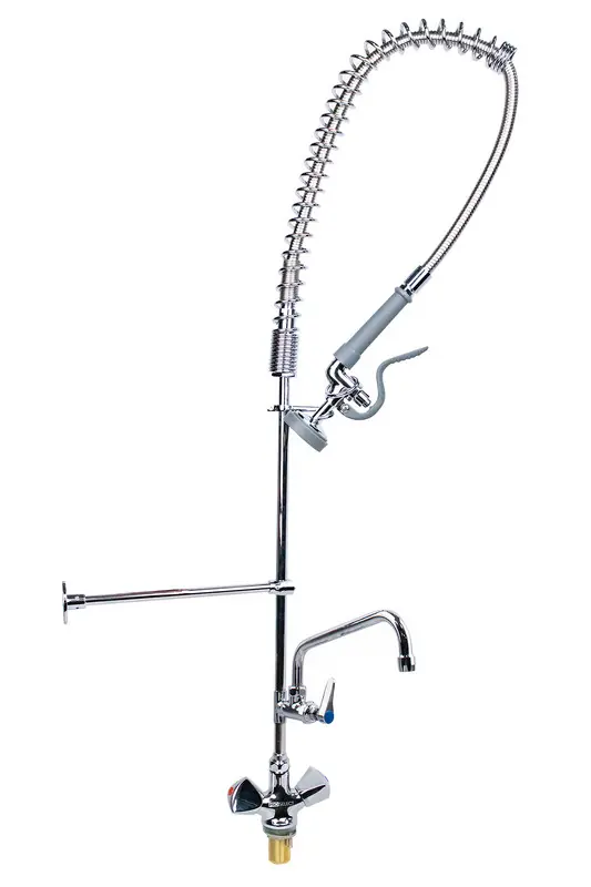 Beperkte Voorraad Voorspoeldouche met Zwenkkraan - Draaiknoppen - Ééngats - 1200mm