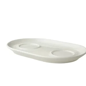 Betrouwbaar Roomplateau 059 Lux 21.5 x 14 cm Offwhite Porselein