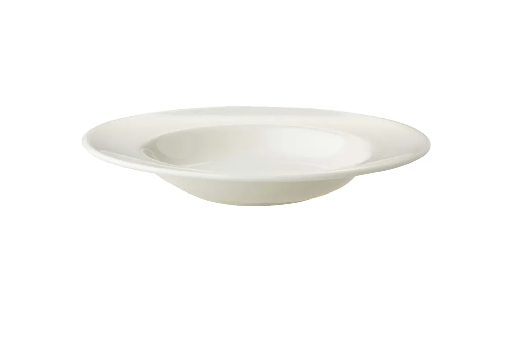 Bord diep 071 Lux 23 cm Offwhite Porselein Uitverkoop