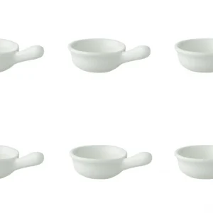 Actieprijs Schaal Fancy Ivory 6 cm 6 x 9.5 cm 4 cl Offwhite Porselein
