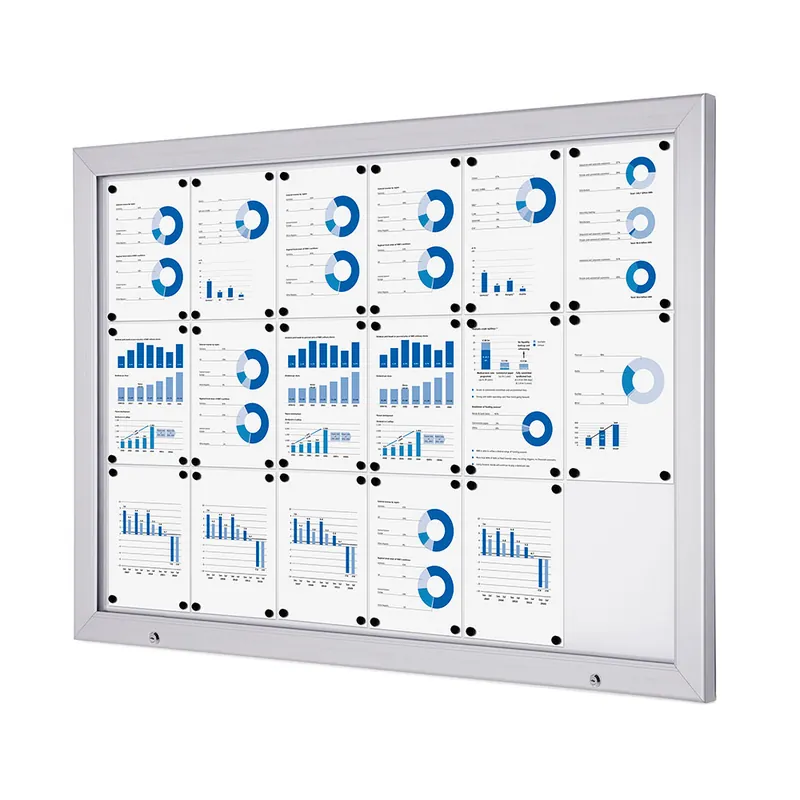 Nieuw Vergrendelbaar Notitiebord Outdoor Alpha SCA 18 x A4