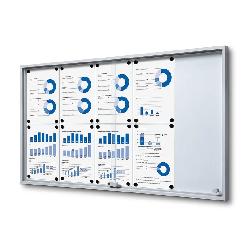Beste Prijs Vergrendelbaar Notitiebord Met Schuifdeuren Slim 10x A4
