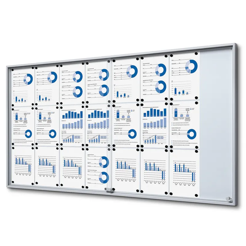 Vergrendelbaar Notitiebord Met Schuifdeuren Slim 24x A4 Seizoensaanbieding