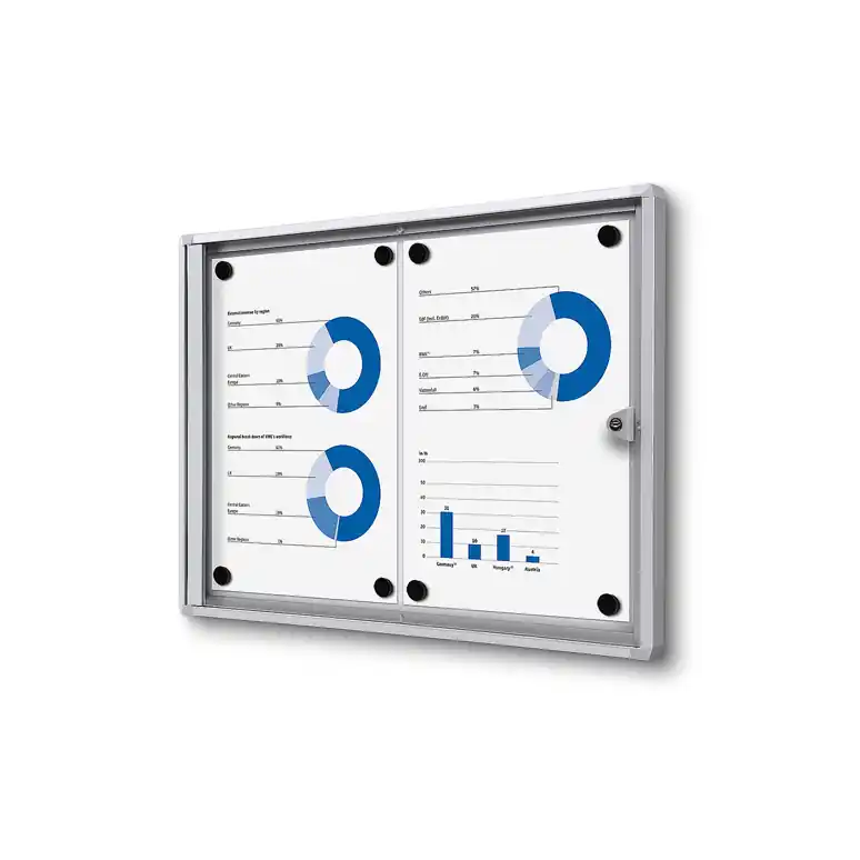 Must-Have Vergrendelbaar Notitiebord Indoor Economy 2x A4