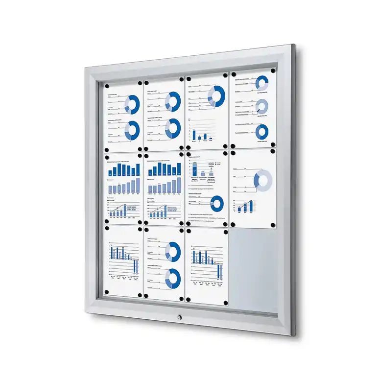 Vergrendelbaar Notitiebord Outdoor Met Gasveer 12x A4 Hete Deal