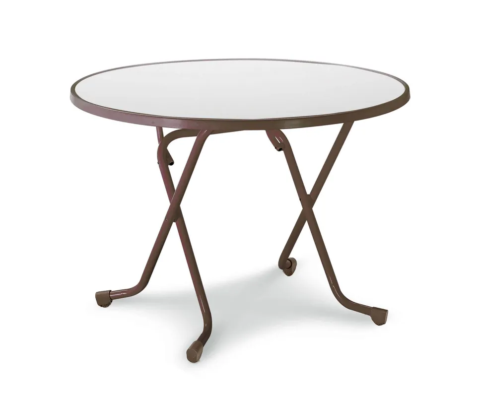 Lage Prijs Dublin Klaptafel rond ø100cm Bruin