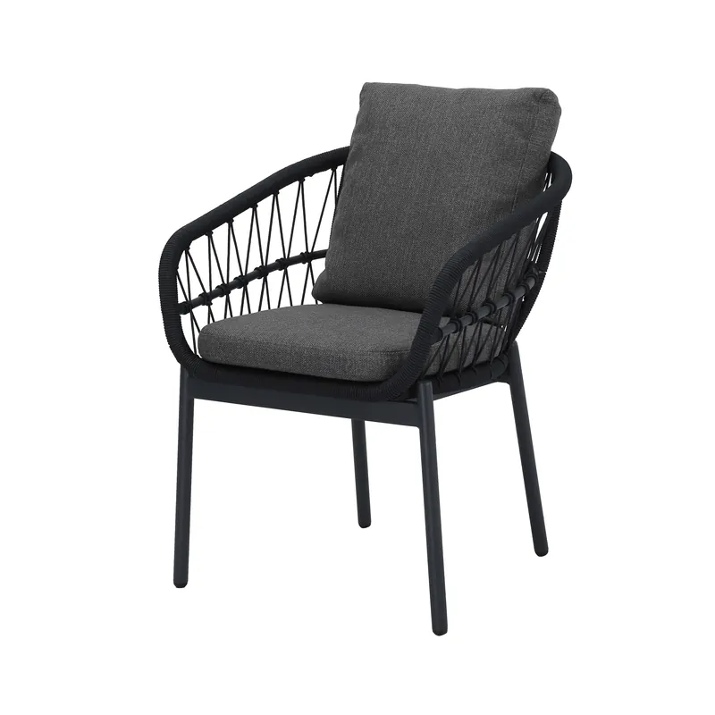 Must-Have Tropea Tuinstoel met armleuningen Antraciet