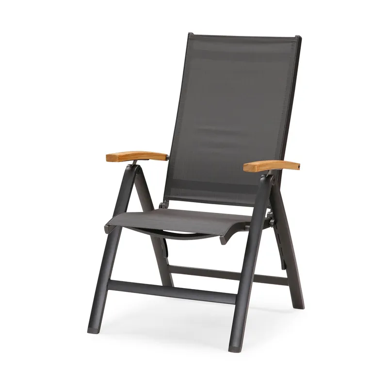Weekendaanbieding Cavalese Tuinstoel meerstanden Antraciet