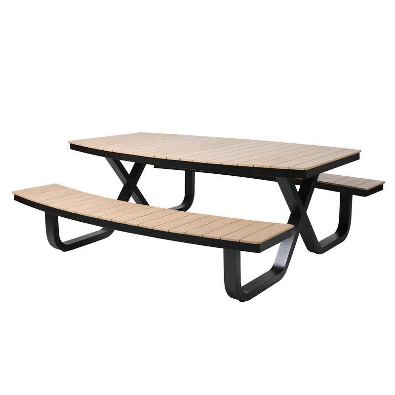 Nu Kopen Buddy Picknicktafel Polywood Zwart