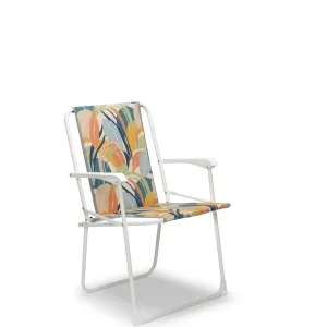 Snelle Levering Chiemsee Klapstoel camping Wit - Tropical