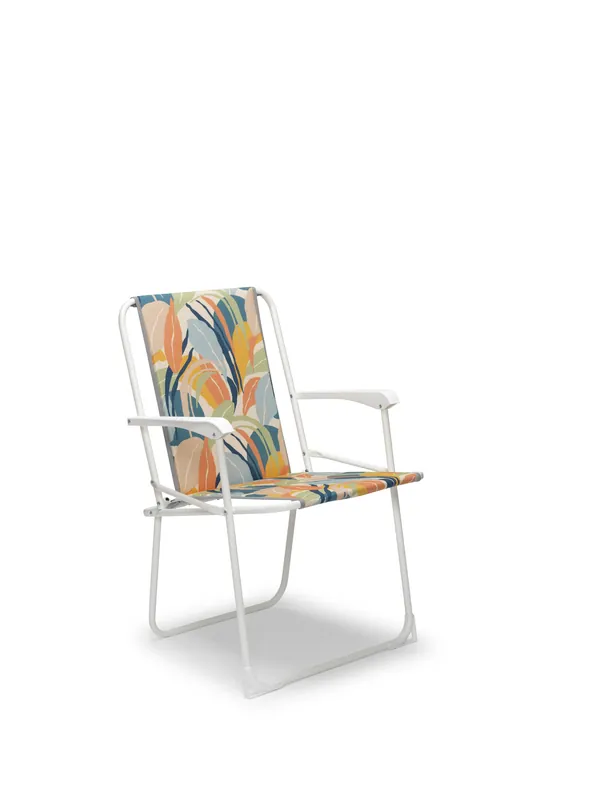 Snelle Levering Chiemsee Klapstoel camping Wit - Tropical