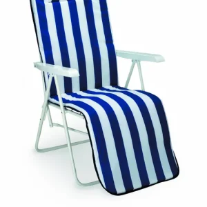 Gecertificeerd Chiemsee Relaxstoel camping Wit - Blauw