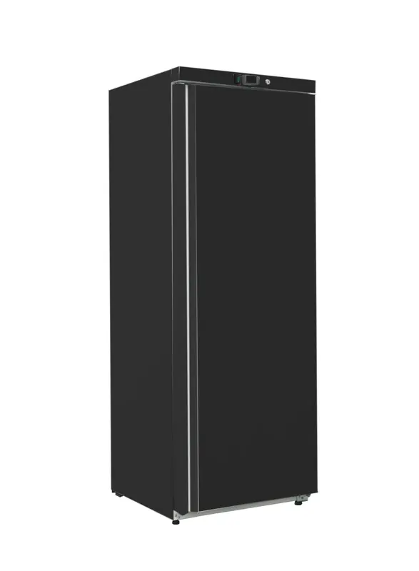 Laatste Kans Gastro-Inox zwart stalen koeling 600 liter, statisch gekoeld met ventilator