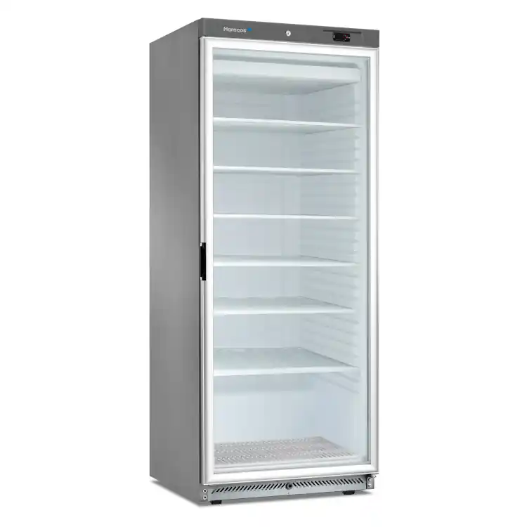 Marecos roestvrijstalen GN 2/1 vriezer met glasdeur 600 serie Favoriet