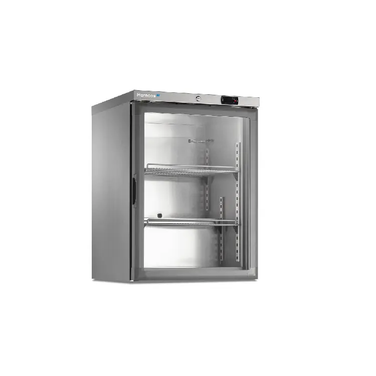 Marecos roestvrijstalen vriezer met glasdeur 150 serie Nu Kopen