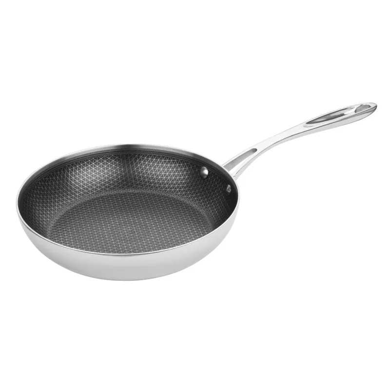 Shop Nu Vogue Tri-Shield Roestvrijstalen Koekenpan met Clad Coating, 24 cm