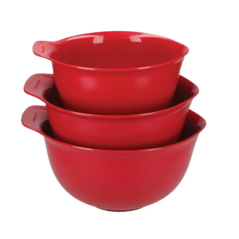 Koop Vandaag Kitchenaid Mengkommen Empire Rood (Set Van 3)
