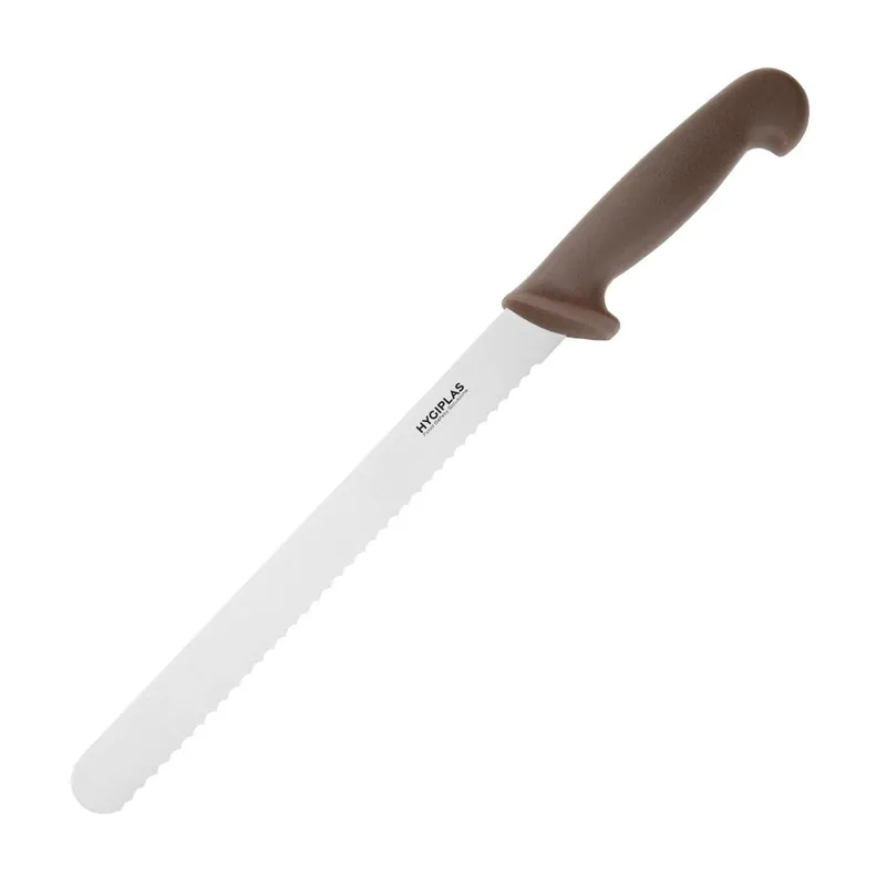 Hygiplas Snijmes Getand Bruin 24.8cm Alleen Vandaag
