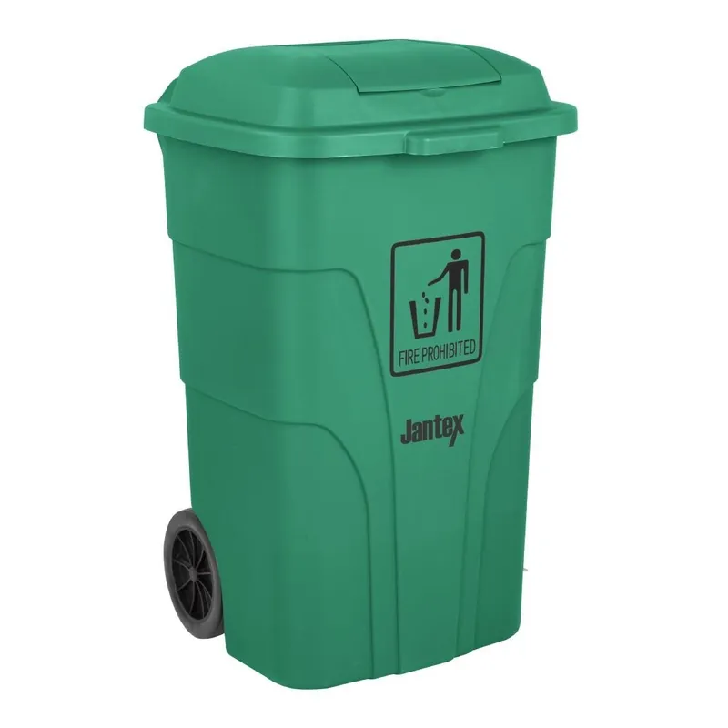 Jantex 120Ltr Container Met Voetpedaal Groen Favoriet