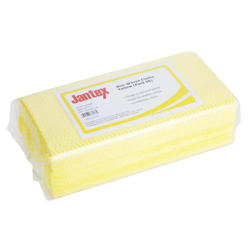 Jantex Non-Woven Doeken Geel (50 stuks) Rechtstreeks Van De Fabrikant