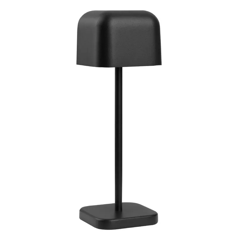 Hoge Kwaliteit Olympia Lucca Tafellamp Vierkante Koepel Zwart 200mm