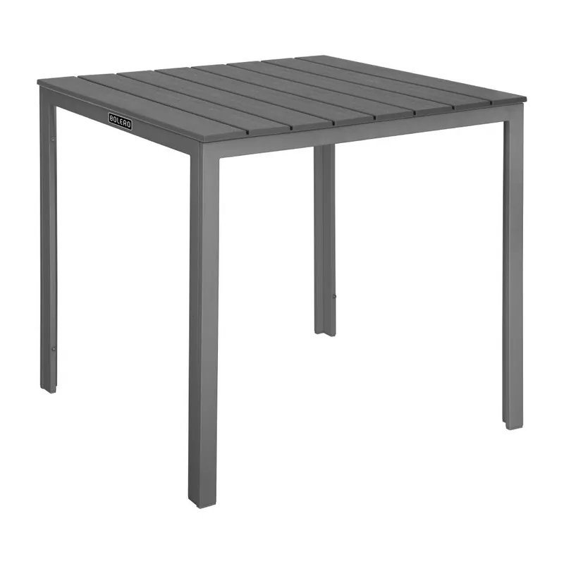 Bolero Valletta Grijs Latten Tuin Tafel 780mm Nieuw