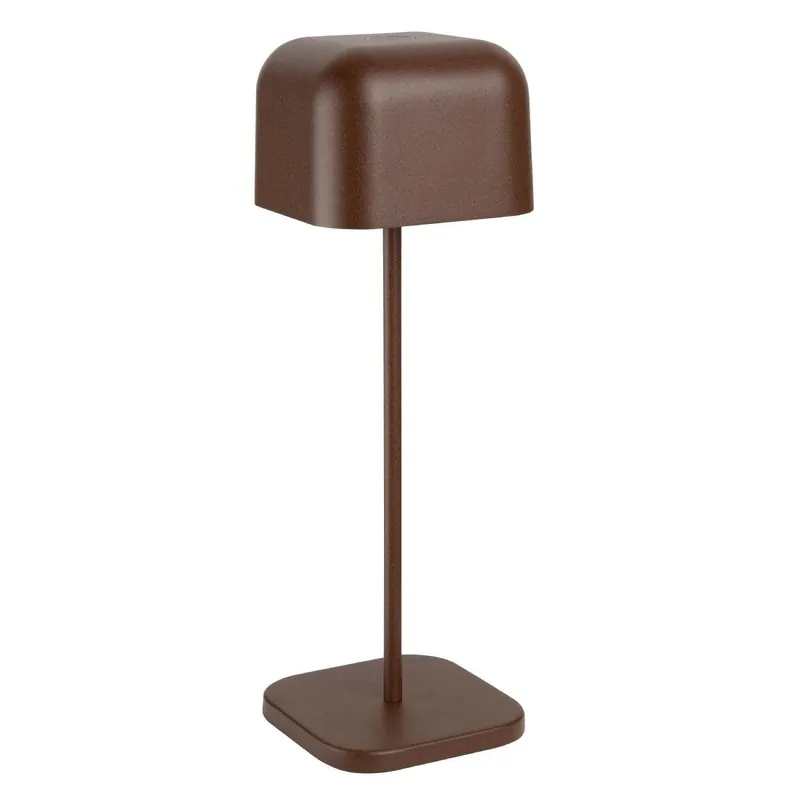 Tijdelijk Beschikbaar Olympia Lucca Tafellamp Vierkante Koepel Kastanje 300mm