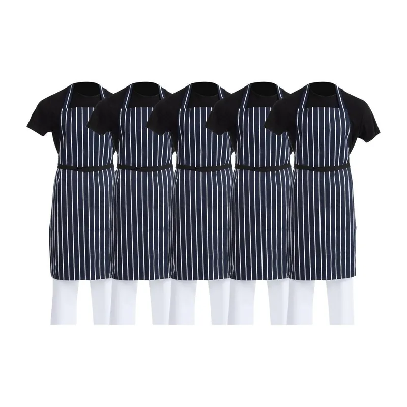 Whites Butchers gestreepte koksbuis blauw/wit (5 stuks) Finale Uitverkoop