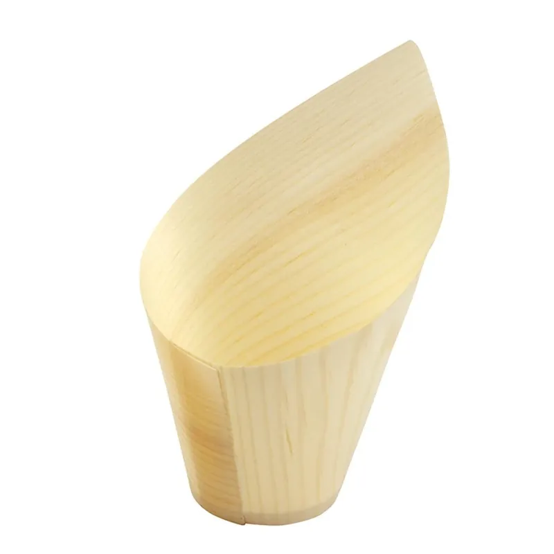 Meest Verkocht Sier Disposables Beker hout "schuin" 22cl. (FSC®) ø70 x h137/70mm (doos 30)
