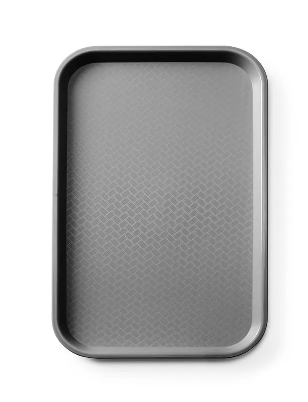 Fastfooddienblad polypropyleen GN 1/1 - AmerBox - GN 1/1 - Zwart - 530x325x(H)20mm Finale Uitverkoop