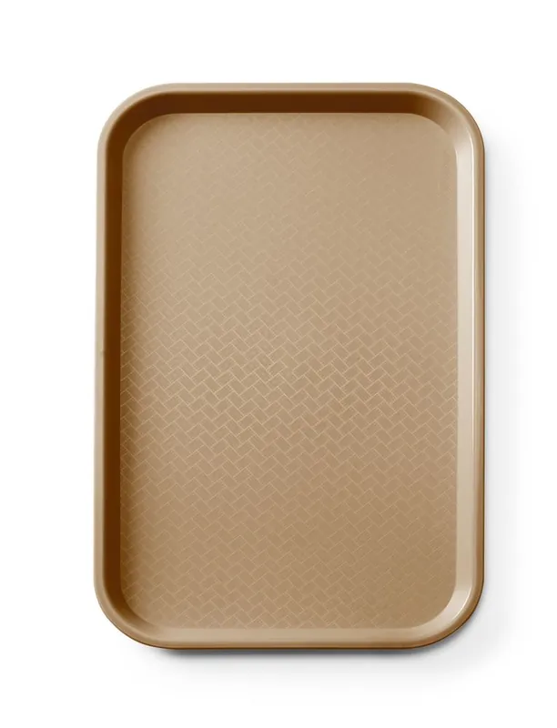 Populair Fastfooddienblad polypropyleen GN 1/1 - AmerBox - GN 1/1 - Bruin - 530x325x(H)20mm