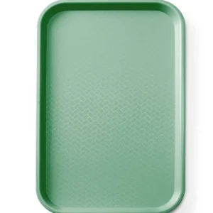 Speciale Aanbieding Fastfooddienblad polypropyleen GN 1/1 - AmerBox - GN 1/1 - Groen - 530x325x(H)20mm